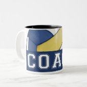 Tasse 2 Couleurs Entraîneur de volleyball (Devant gauche)
