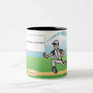 Tasse 2 Couleurs Entraîneur Personnalisé, Baseball - Cartographie H