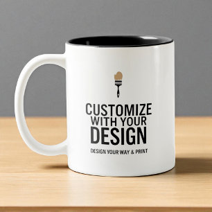 Tasse 2 Couleurs Entreprise de société d'affaires minimaliste marqu