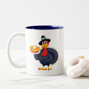 Tasse 2 Couleurs Épargnez une dinde, mangez de la tarte ! Drôle et 