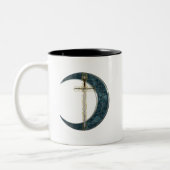 Tasse 2 Couleurs Épée et lune celtiques (Gauche)