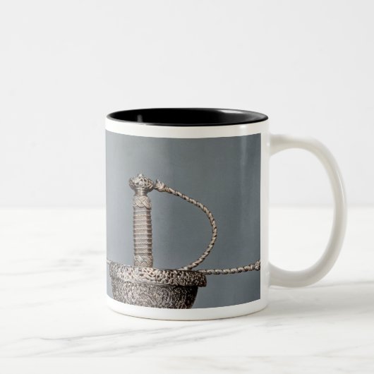 Tasse 2 Couleurs Épées : rapière de tasse-hilted d'acier ciselé (Droit)