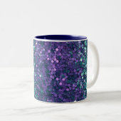 Tasse 2 Couleurs Épersion de sirène d'aqua pourpre (Devant droit)