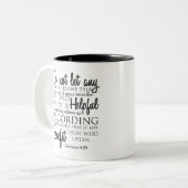 Tasse 2 Couleurs Éphésiens 4:29 Typographie (Devant gauche)