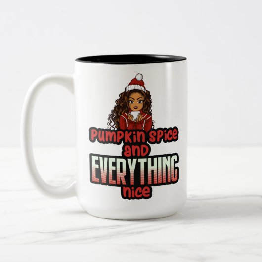 Tasse 2 Couleurs Épice citrouille & Tout Nice Black Girl Magic S (Gauche)