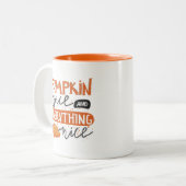 Tasse 2 Couleurs Épices citrouilles et tout Nice (Devant gauche)