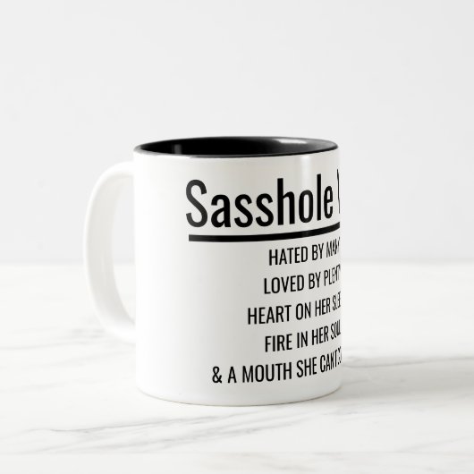 Tasse 2 Couleurs Épouse de Sasshole (Devant gauche)