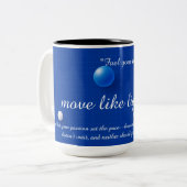 Tasse 2 Couleurs Équilibre céleste sur une grille numérique (Devant gauche)