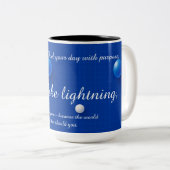 Tasse 2 Couleurs Équilibre céleste sur une grille numérique (Devant droit)