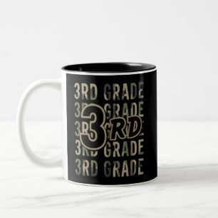 Tasse 2 Couleurs Équipe camouflage 3e année Équipe de retour à l'éc