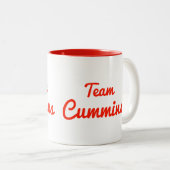 Tasse 2 Couleurs Équipe Cummins (Devant droit)