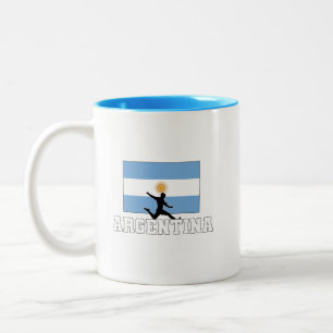 Tasse 2 Couleurs Équipe d'Argentine de football