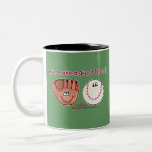 Tasse 2 Couleurs Équipe de baseball et de baseball