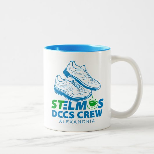 Tasse 2 Couleurs Équipe de course de St. Elmo's DCCS Alexandria (Droit)