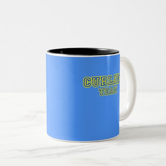 Tasse 2 Couleurs Équipe de curling (Devant droit)