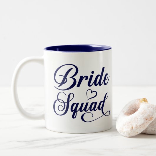 Tasse 2 Couleurs Équipe de mariée (Avec donut)