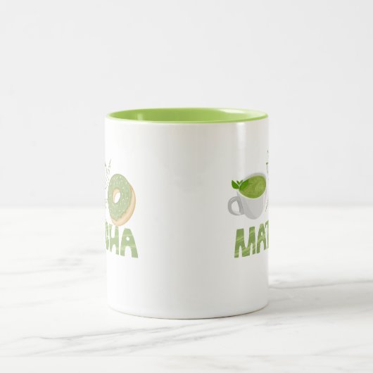 Tasse 2 Couleurs Équipe de Matcha, matcha (Centre)