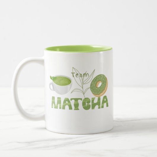 Tasse 2 Couleurs Équipe de Matcha, matcha (Gauche)