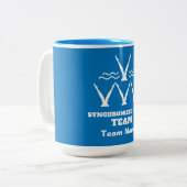 Tasse 2 Couleurs Équipe de natation synchronisée (Devant gauche)