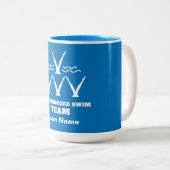 Tasse 2 Couleurs Équipe de natation synchronisée (Devant droit)