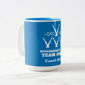 Tasse 2 Couleurs Équipe de natation synchronisée (Devant gauche)