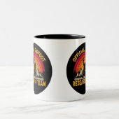 Tasse 2 Couleurs Équipe de recherche originale de Bigfoot (Centre)