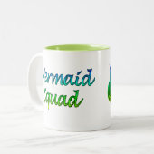 Tasse 2 Couleurs Équipe de sirènes (Devant gauche)
