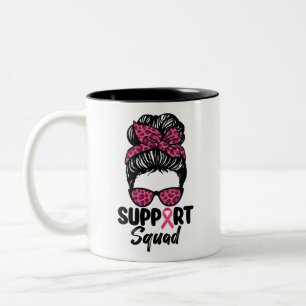 Tasse 2 Couleurs Équipe de soutien Nœud décoiffé Guerrière rose Can