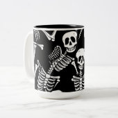Tasse 2 Couleurs Équipe de squelettes (Devant gauche)