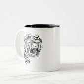 Tasse 2 Couleurs Équipe de suicide | Cartes de lecture "Lucky You" (Devant gauche)