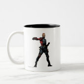 Tasse 2 Couleurs Équipe de suicide | Deadshot Comic Book Art (Gauche)