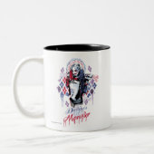 Tasse 2 Couleurs Équipe de suicide | Harley Quinn Graffiti encré (Gauche)
