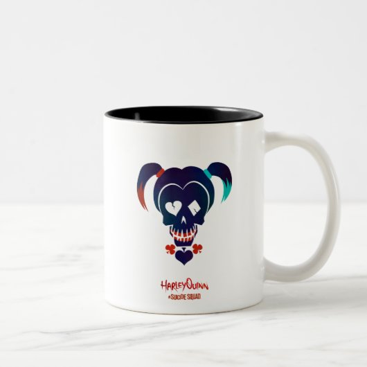 Tasse 2 Couleurs Équipe de suicide | Harley Quinn Head Icon (Droit)