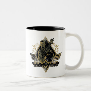Tasse 2 Couleurs Équipe de suicide   Insigne Drapeau Rick