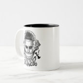Tasse 2 Couleurs Équipe de suicide | Joker Smile (Devant gauche)