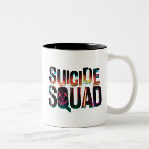 Tasse 2 Couleurs Équipe de suicide   Logo couleur brillant