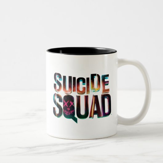 Tasse 2 Couleurs Équipe de suicide | Logo couleur brillant (Droit)