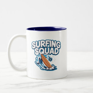 Tasse 2 Couleurs Équipe de surf