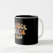 Tasse 2 Couleurs Équipe des infirmières de l'école Fier Profession  (Devant droit)