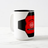 Tasse 2 Couleurs Équipe des WARRIORS sur le terrain (Devant gauche)