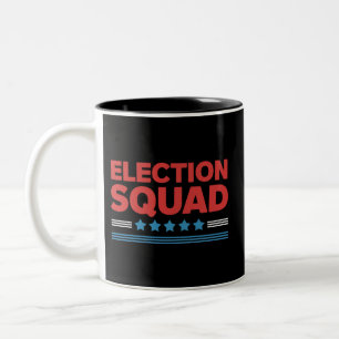Tasse 2 Couleurs Équipe électorale 2024 Élection Démocrate Républic
