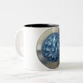 Tasse 2 Couleurs Équipe F – Emblème de résilience du glacier | Forc (Devant gauche)