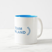 Tasse 2 Couleurs Équipe Finlande (Devant droit)