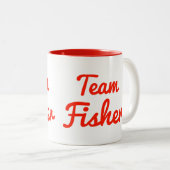 Tasse 2 Couleurs Équipe Fisher (Devant droit)