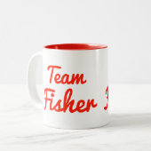 Tasse 2 Couleurs Équipe Fisher (Devant gauche)