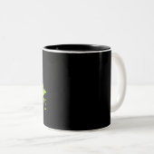 Tasse 2 Couleurs Équipe Herbivore Vegan (Devant droit)