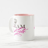 Tasse 2 Couleurs Équipe Kate | le mariage royal (Devant gauche)