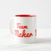 Tasse 2 Couleurs Équipe Maher (Devant gauche)