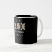 Tasse 2 Couleurs Équipe Orlando Membre à vie Nom personnalisé (Devant droit)