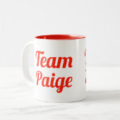 Tasse 2 Couleurs Équipe Paige (Devant gauche)